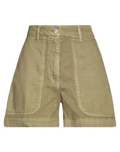 Military green Denim Denim shorts