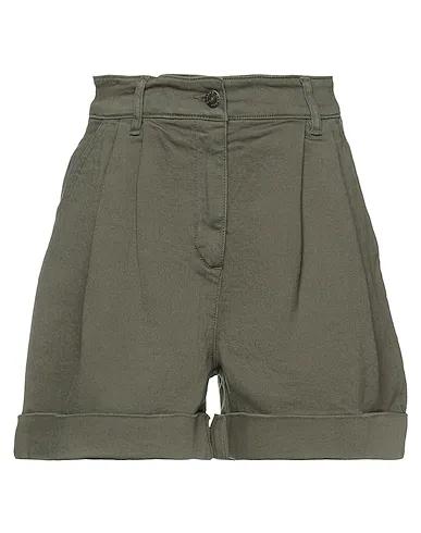 Military green Denim Denim shorts