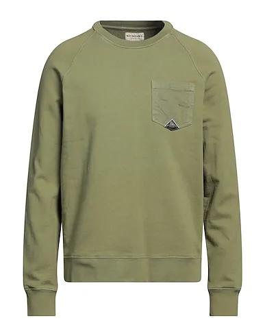 Military green Denim Sweatshirt