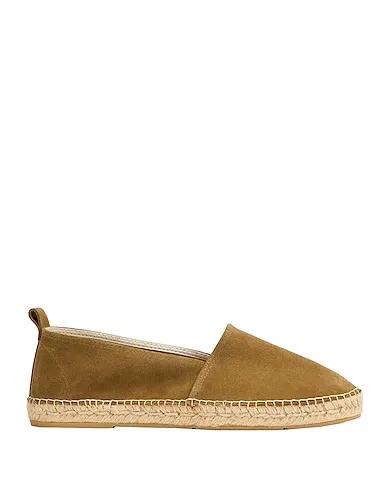 Military green Espadrilles SUEDE LEATHER ROUND TOE ESPADRILLES
