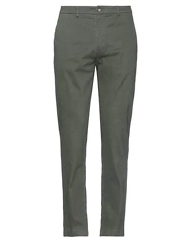 Military green Flannel Casual pants