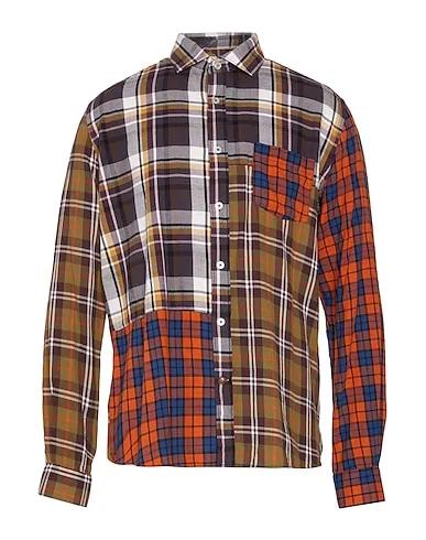 Military green Flannel Checked shirt