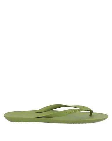 Military green Flip flops