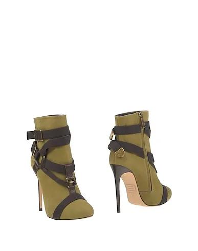 Military green Grosgrain Ankle boot