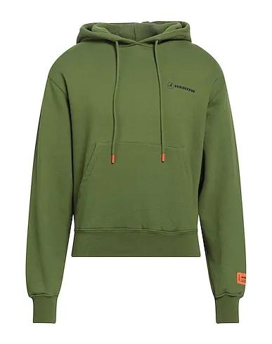 Military green Grosgrain Hooded sweatshirt