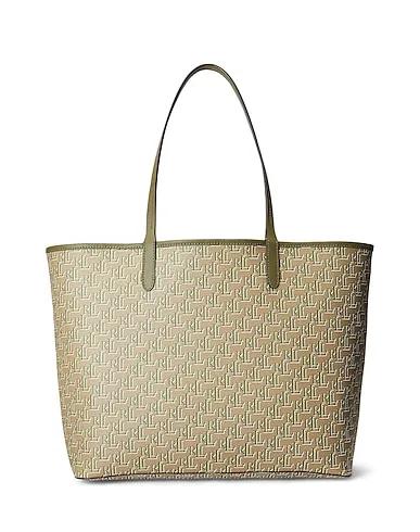 Military green Handbag COATED CANVAS LARGE COLLINS TOTE
