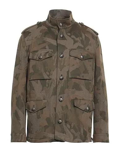 Military green Jacquard Jacket