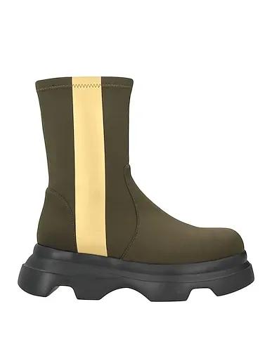 Military green Jersey Ankle boot