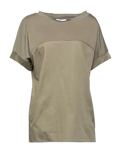 Military green Jersey Blouse