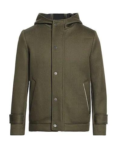 Military green Jersey Jacket