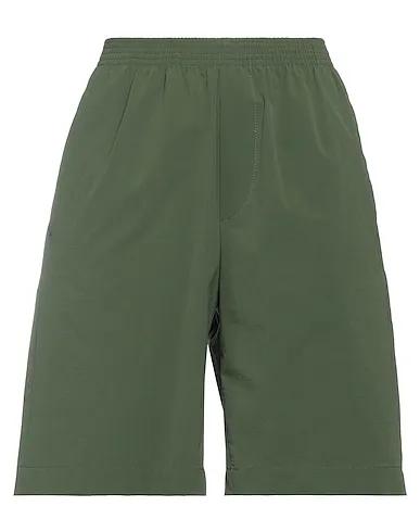 Military green Jersey Shorts & Bermuda