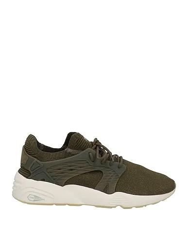 Military green Jersey Sneakers