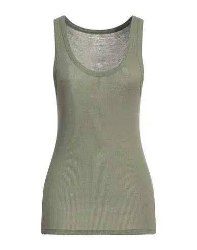Military green Jersey Tank top