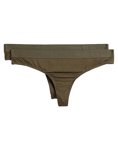 Military green Jersey Thongs TENCEL™ LITE TANGA 2-PACK
