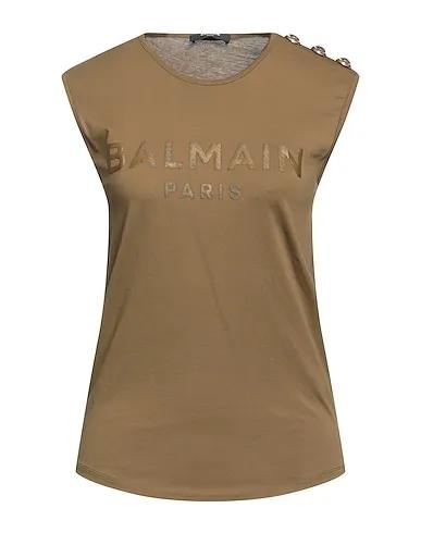 Military green Jersey Top