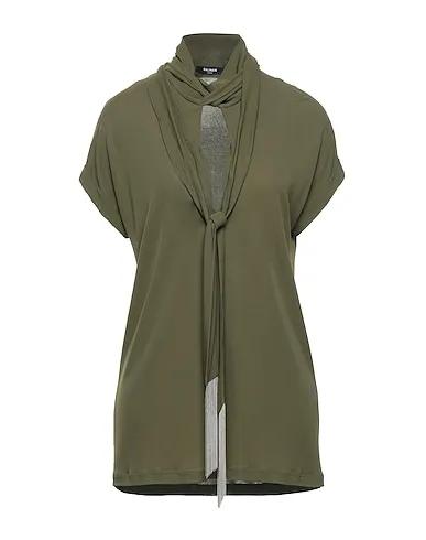 Military green Knitted Blouse