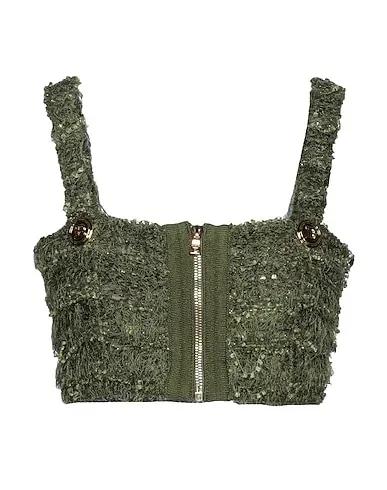 Military green Knitted Bustier