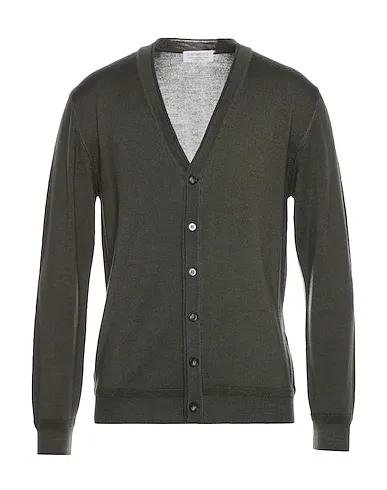 Military green Knitted Cardigan