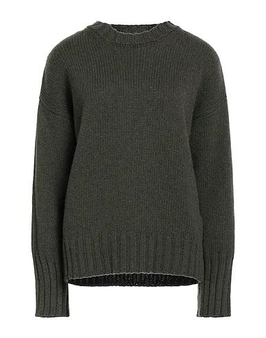 Military green Knitted Cashmere blend