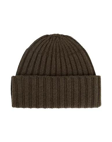 Military green Knitted Hat PLAIN RIBBED HAT
