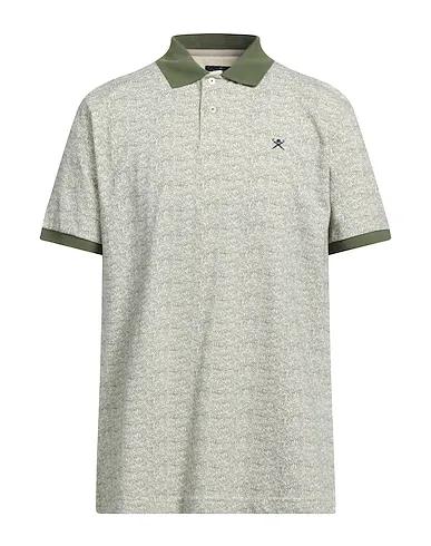 Military green Knitted Polo shirt