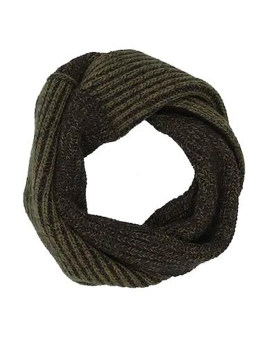 Military green Knitted Scarves and foulards