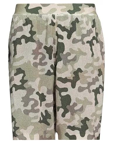 Military green Knitted Shorts & Bermuda
