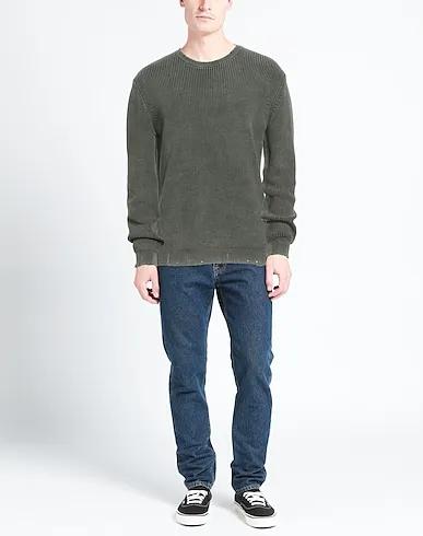 Military green Knitted Sweater