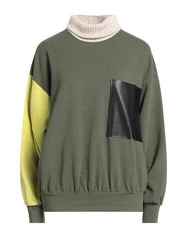 Military green Knitted Sweatshirt