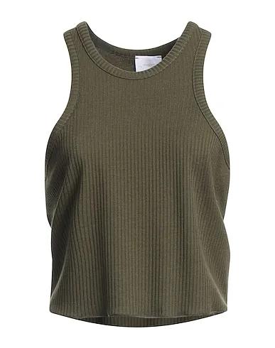 Military green Knitted Top