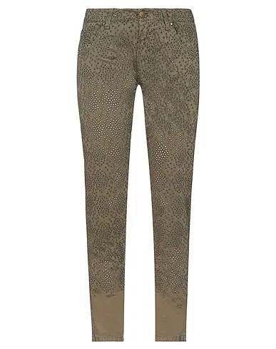 Military green Lace Casual pants