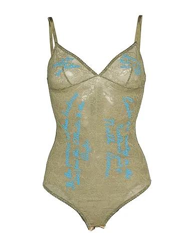 Military green Lace Lingerie bodysuit