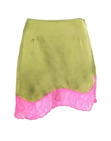 Military green Lace Mini skirt
