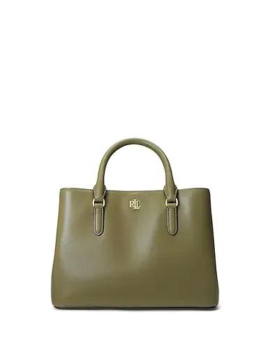 Military green Leather Handbag LEATHER SMALL MARCY SATCHEL
