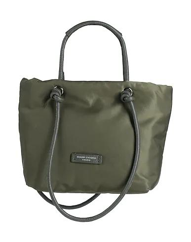 Military green Leather Shoulder bag
