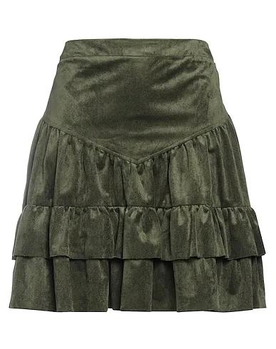 Military green Mini skirt