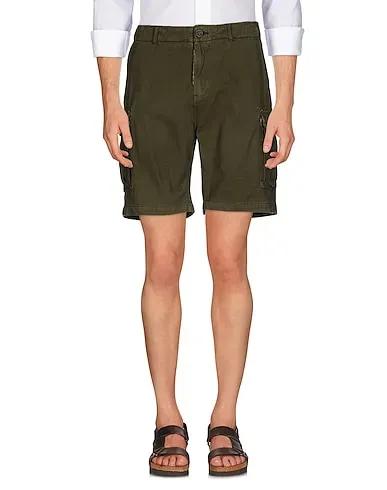 Military green Moleskin Shorts & Bermuda