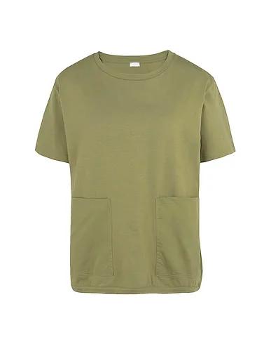 Military green Oversize-T-Shirt ORGANIC COTTON PATCH-POCKET S/SLEEVE T-SHIRT
