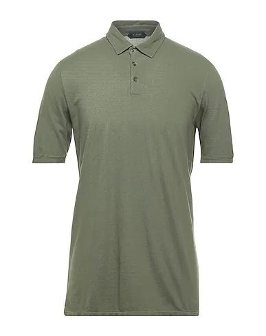 Military green Piqué Polo shirt
