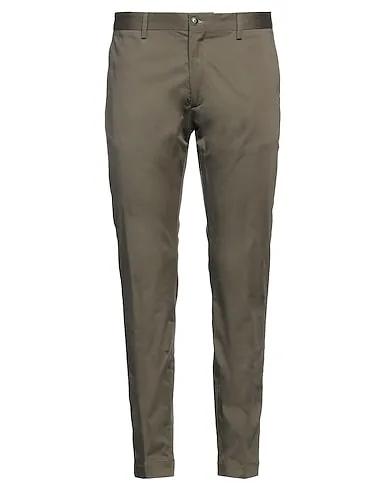 Military green Plain weave Casual pants