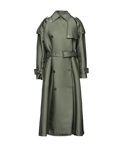 Military green Plain weave Double breasted pea coat