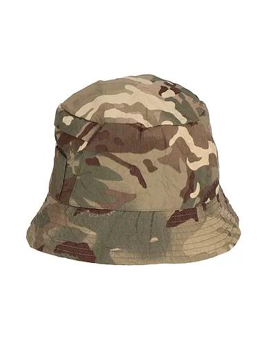 Military green Plain weave Hat