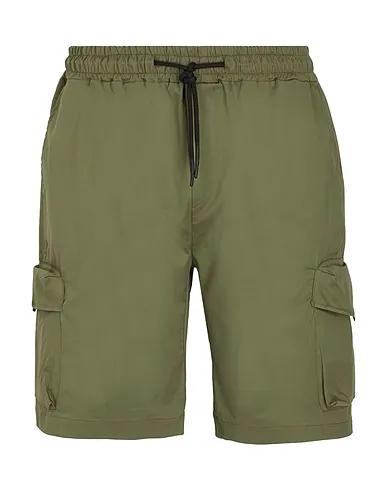 Military green Shorts & Bermuda COTTON WAISTBAND CARGO SHORTS
