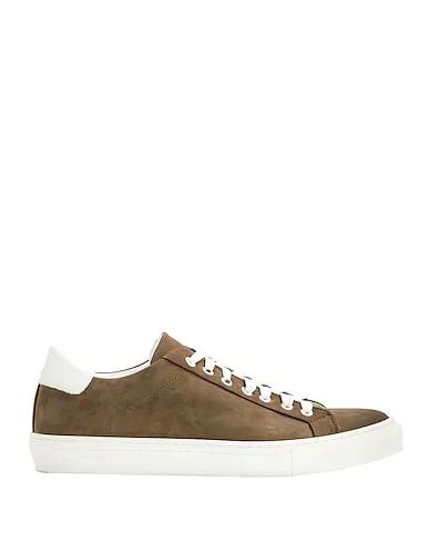 Military green Sneakers NABUK LEATHER LOW-TOP SNEAKERS
