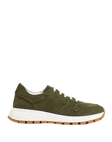 Military green Sneakers SUEDE LEATHER LOW-TOP SNEAKERS
