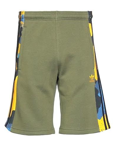 Military green Sweatshirt Shorts & Bermuda