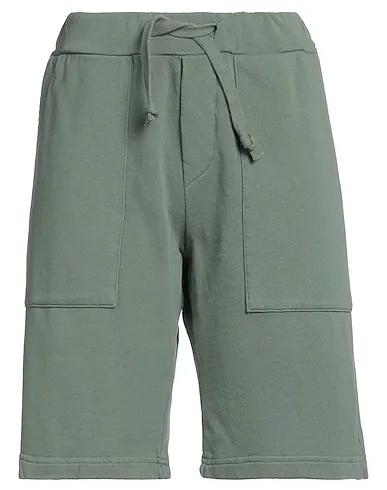 Military green Sweatshirt Shorts & Bermuda