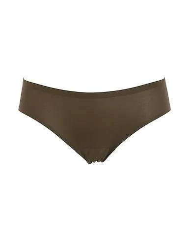Military green Synthetic fabric Brief