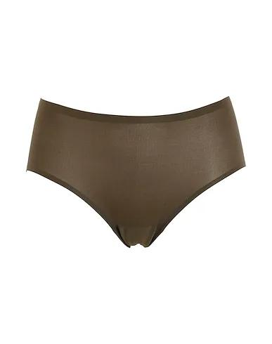 Military green Synthetic fabric Brief