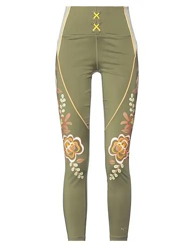 Military green Synthetic fabric Leggings